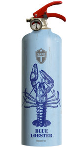 Extincteur design BLUE LOBSTER