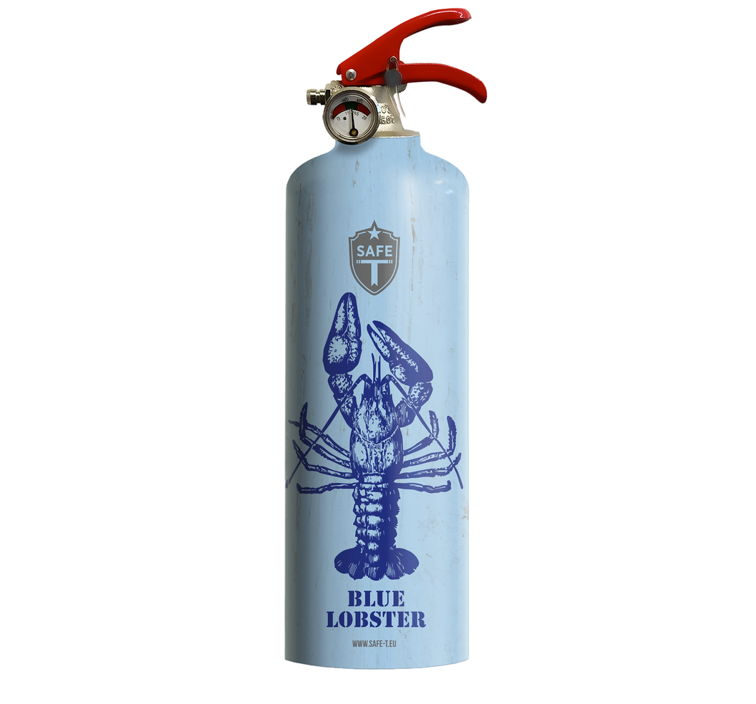 Extincteur design BLUE LOBSTER