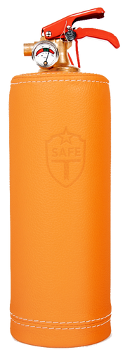 Extincteur orange Leather