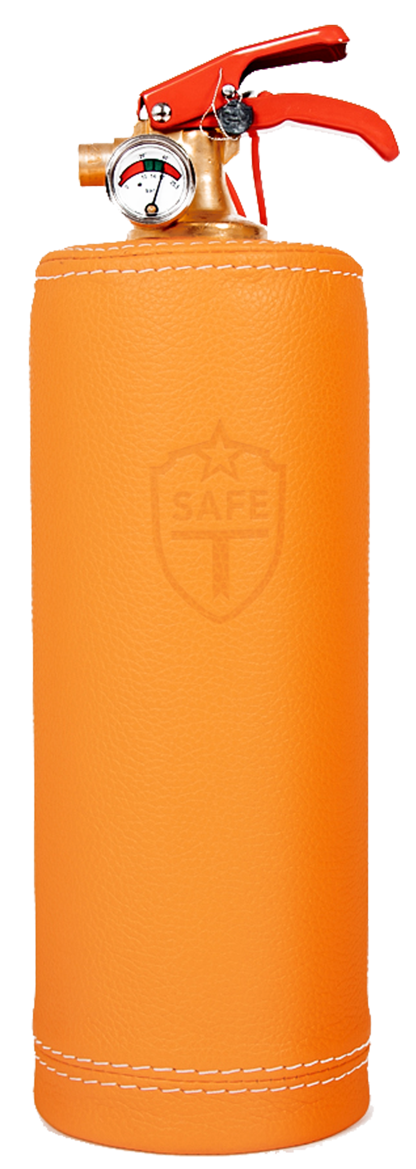 Extincteur orange Leather